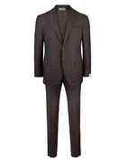 Academy Soft Suit 130's  Wool Brown Stl 54