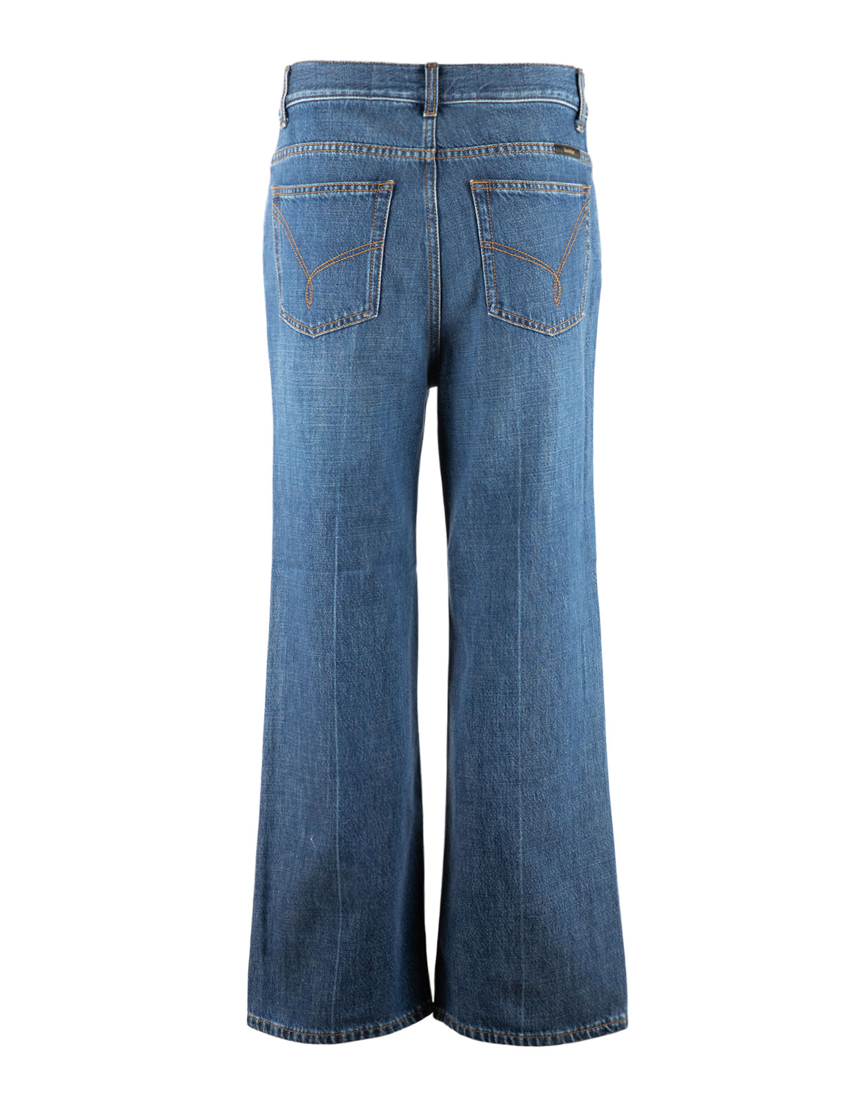 Mini Culotte Jeans Blå
