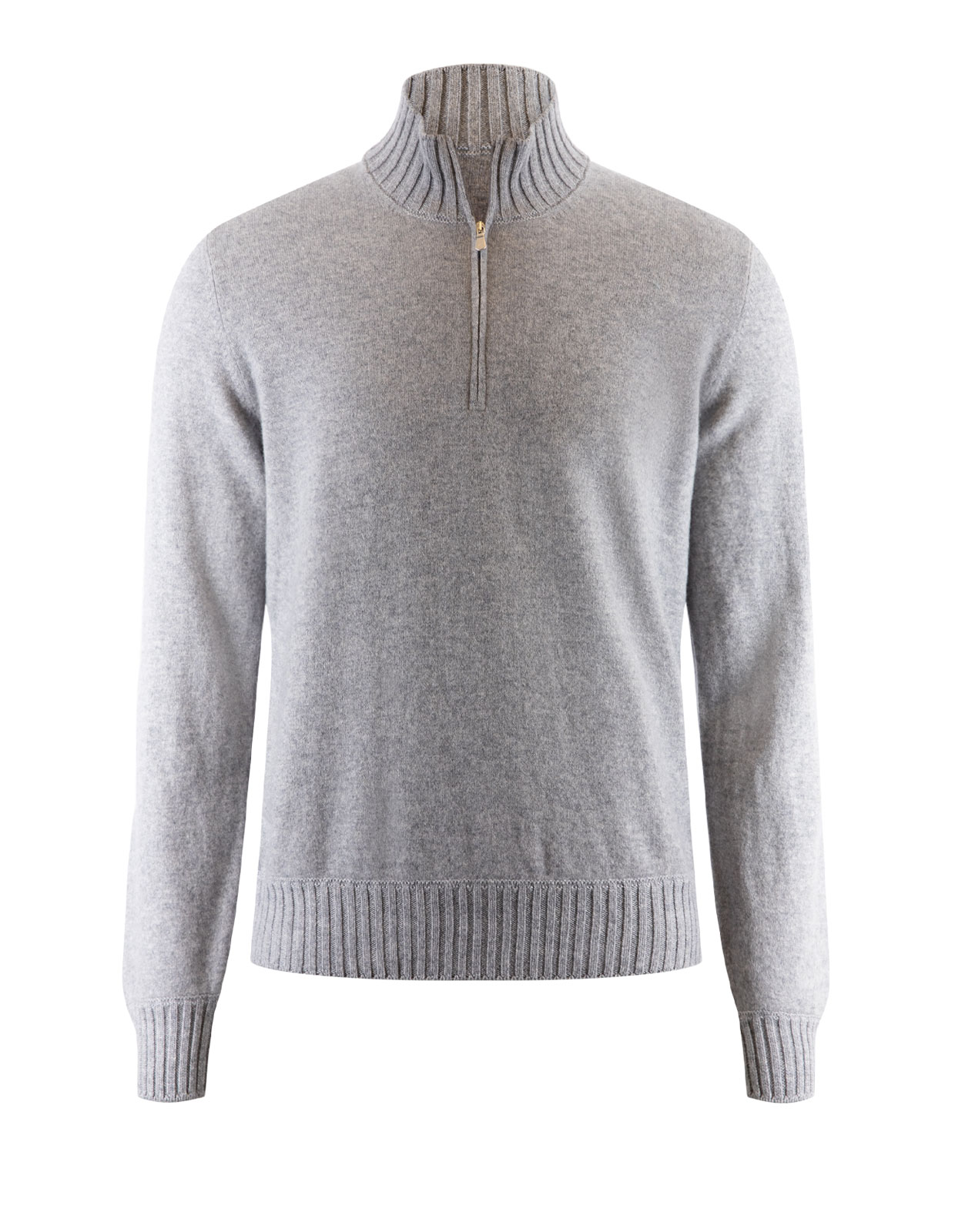 Half Zip Tröja Cashmere Grå