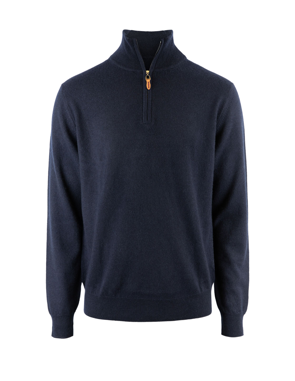 Half Zip Cashmere Marinblå