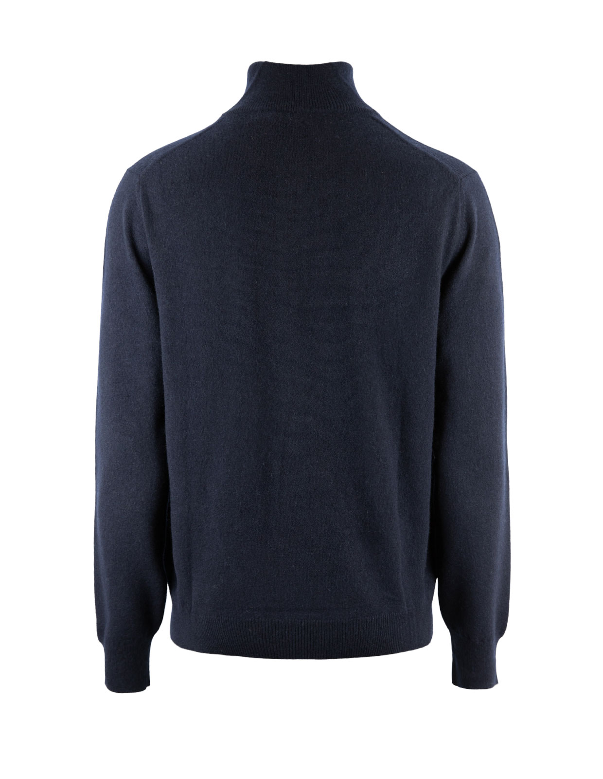 Half Zip Cashmere Marinblå