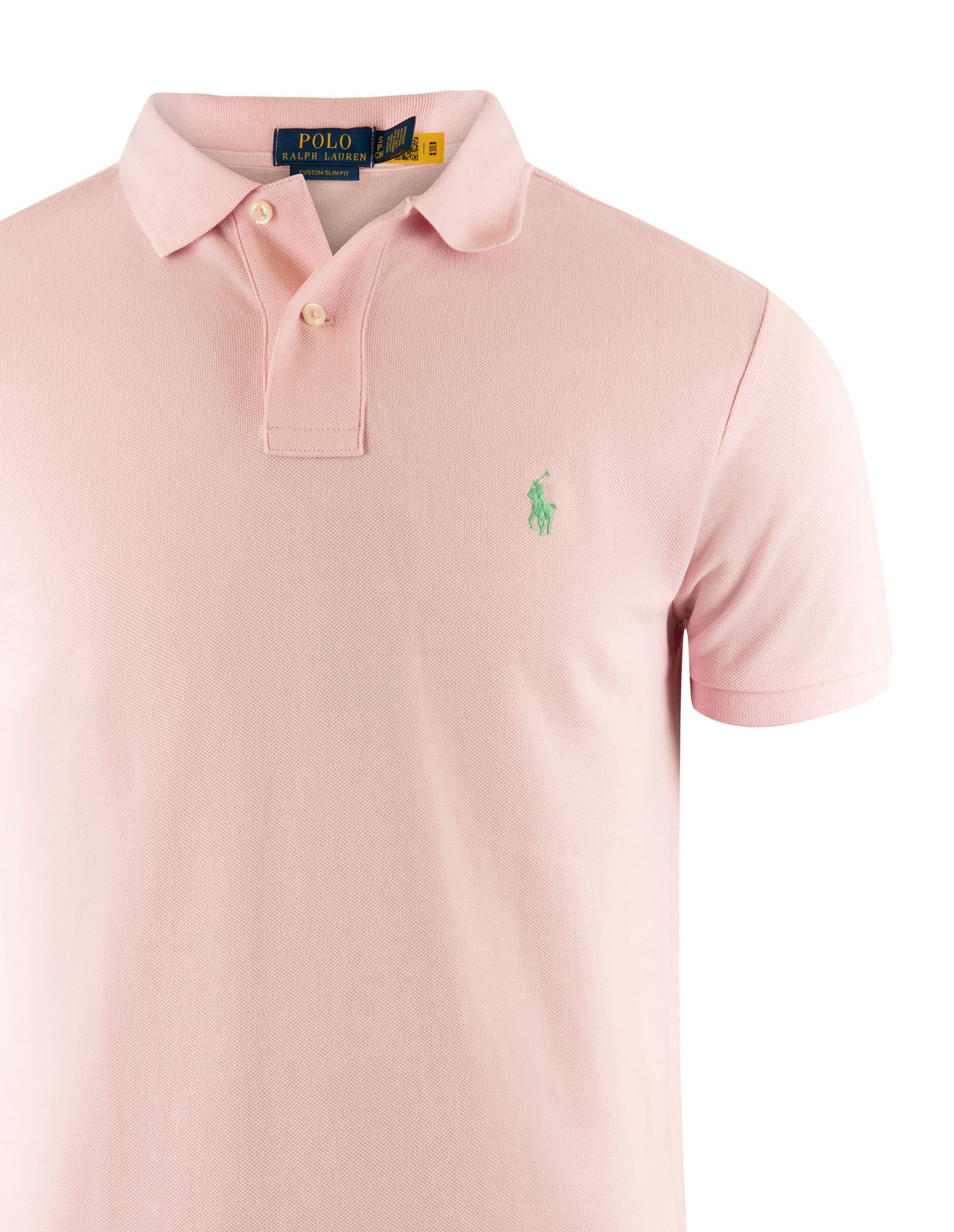 Pikétröja Custom Slim Fit Rosa