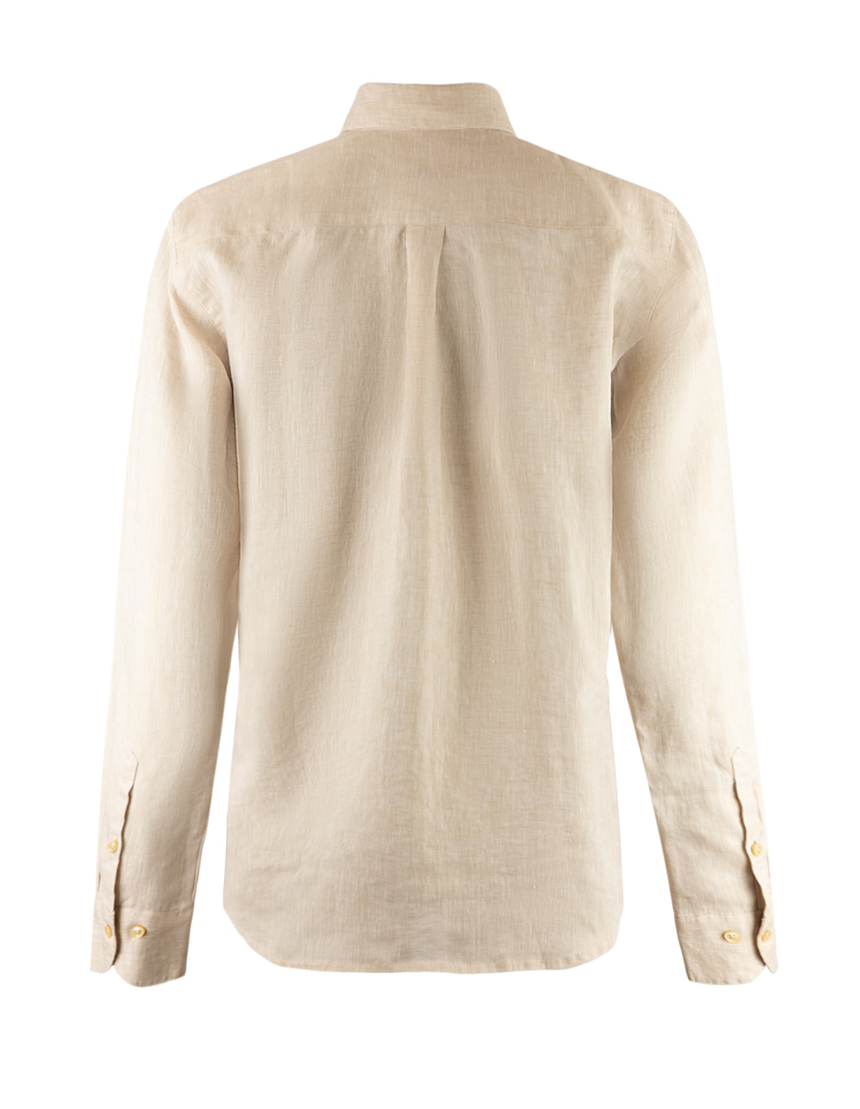 Slimline Skjorta Linne Beige