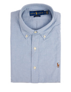 Slim Fit Oxfordskjorta Ljusblå Stl S