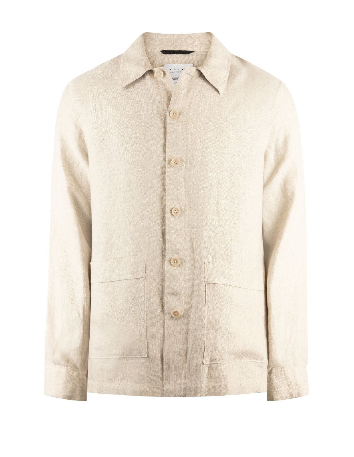 Overshirt Linne Beige Stl XL