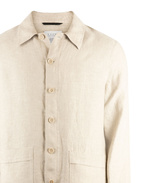 Overshirt Linne Beige Stl XL