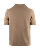Bowlingskjorta Stickad Kortärmad Grey/Brown Stl S