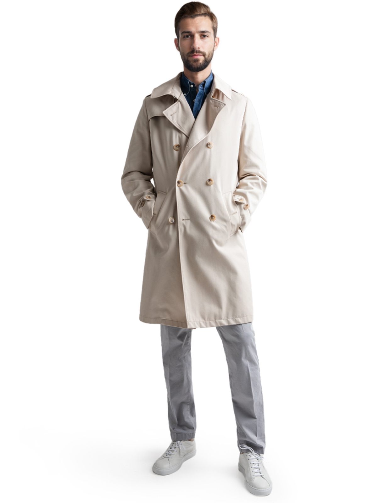 Firenze Trenchcoat Vattenavvisande Beige