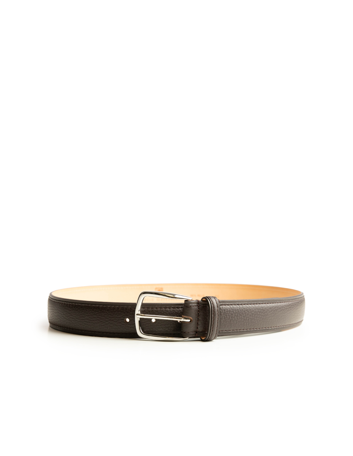 Adria Leather Belt Dark Brown