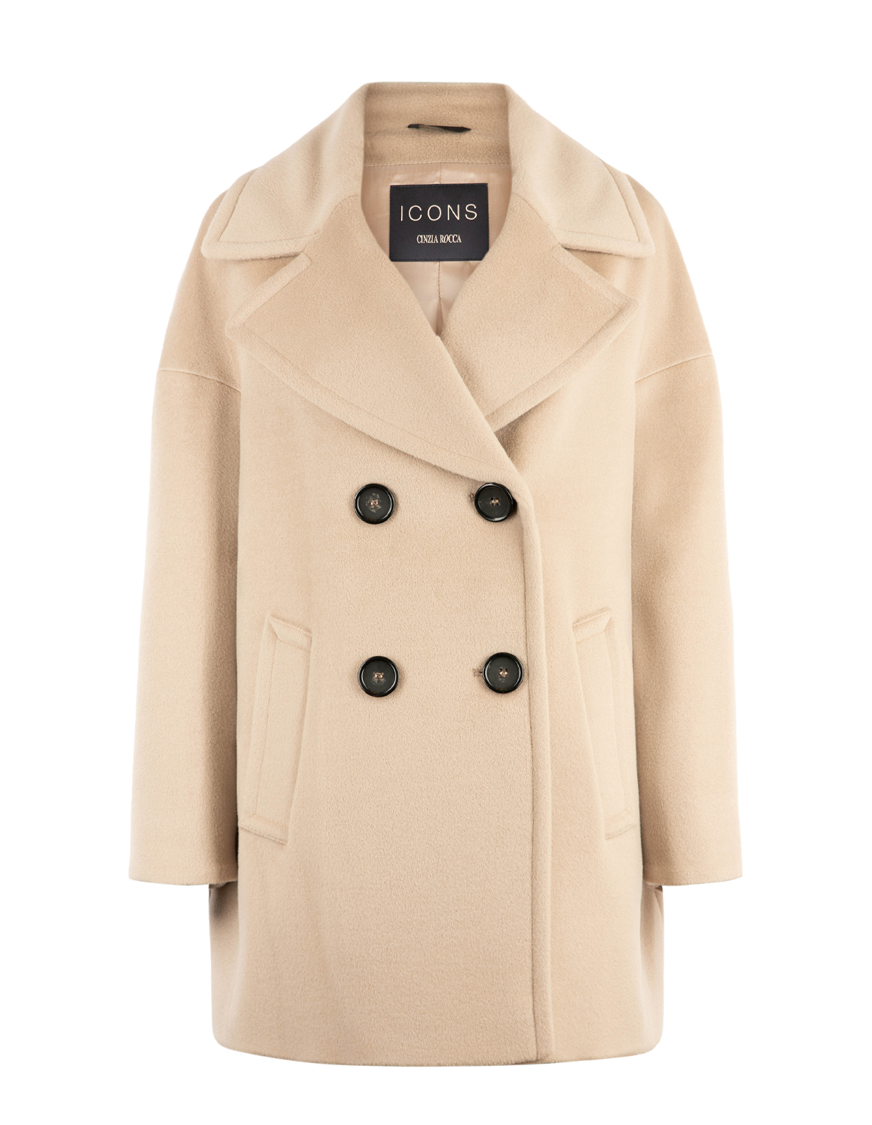 Peacoat Ull Ljusbeige