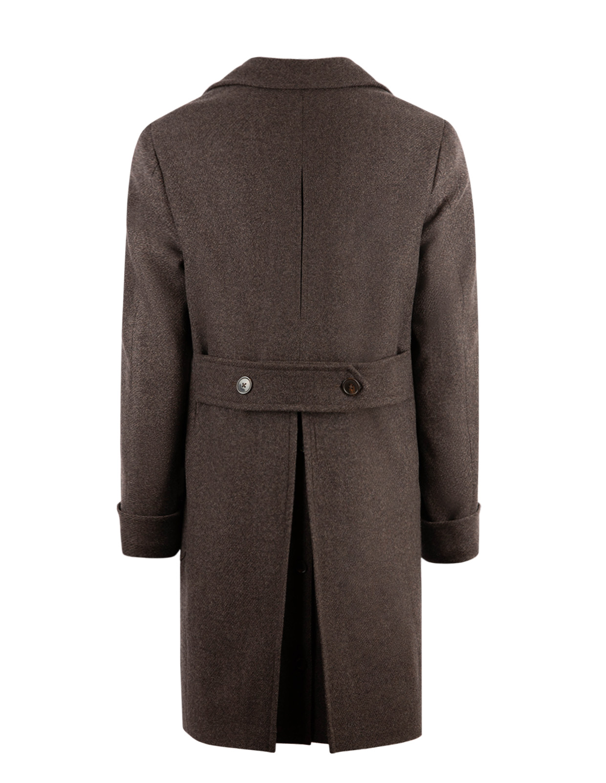 Firenze Polo Coat Ull Cashmere Brun