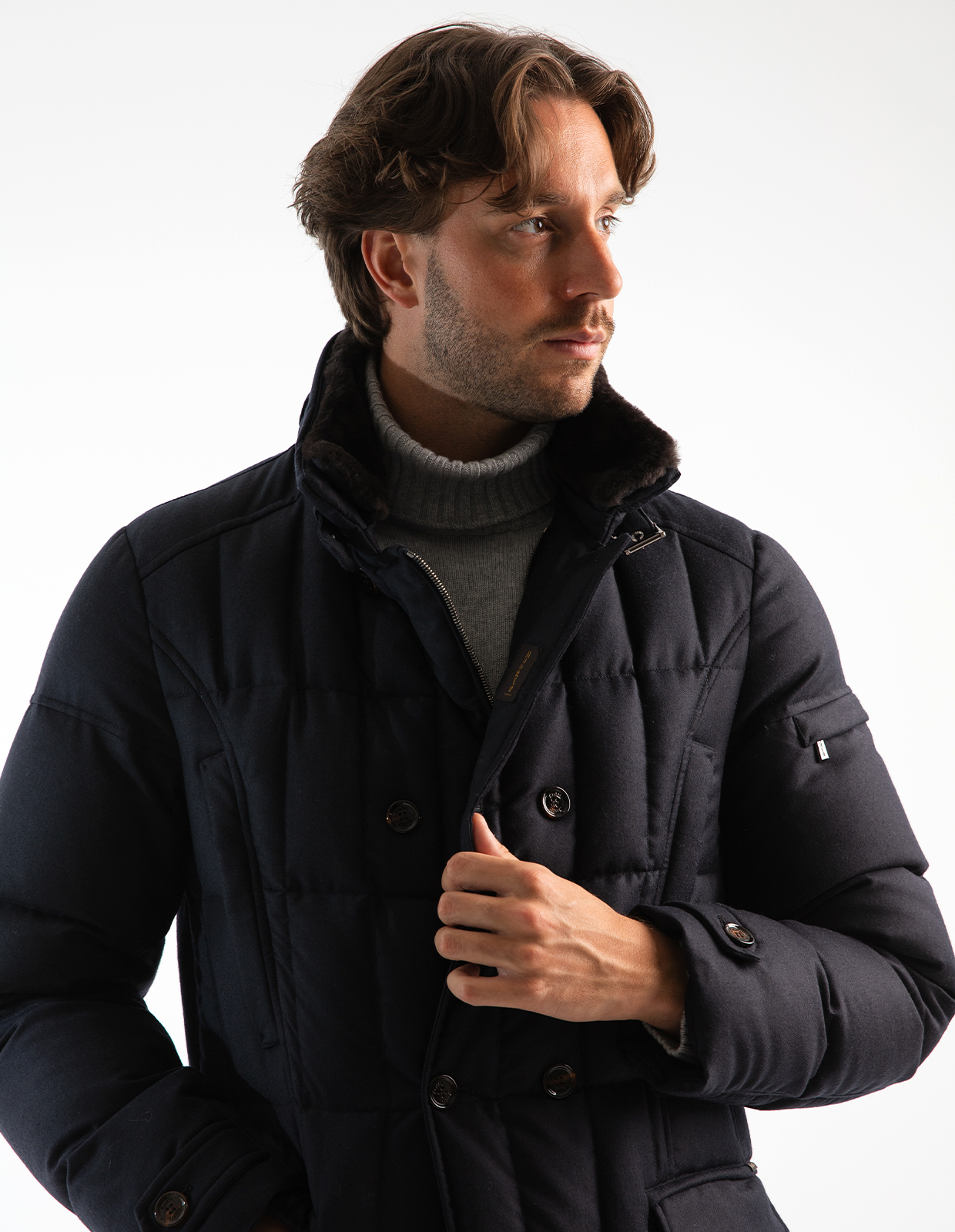 Morris-L Down Jacket Blu