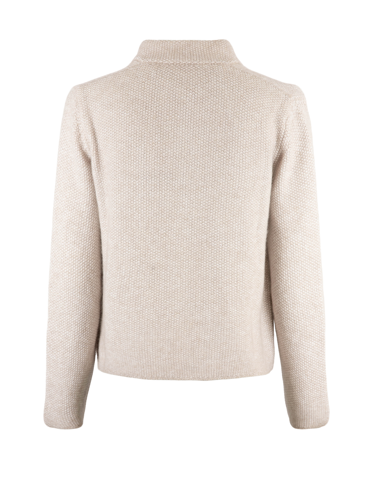 Cardigan Alpacka/Ull Ljusbeige