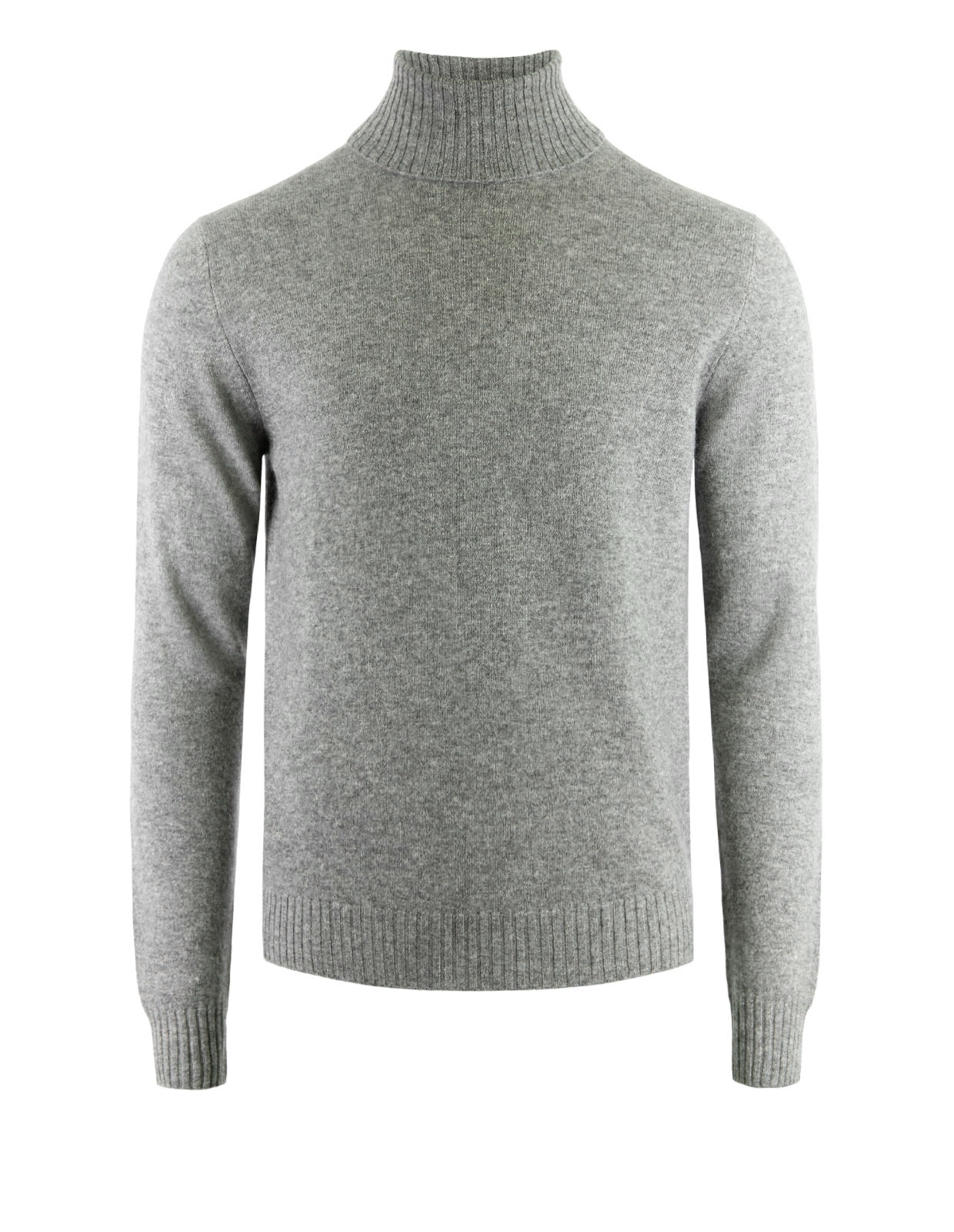 Polotröja Cashmere Grå Melerad