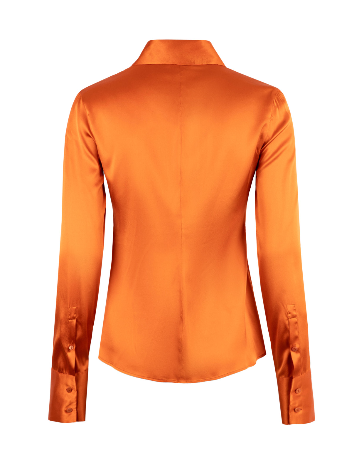 Gaia Blus Siden Orange