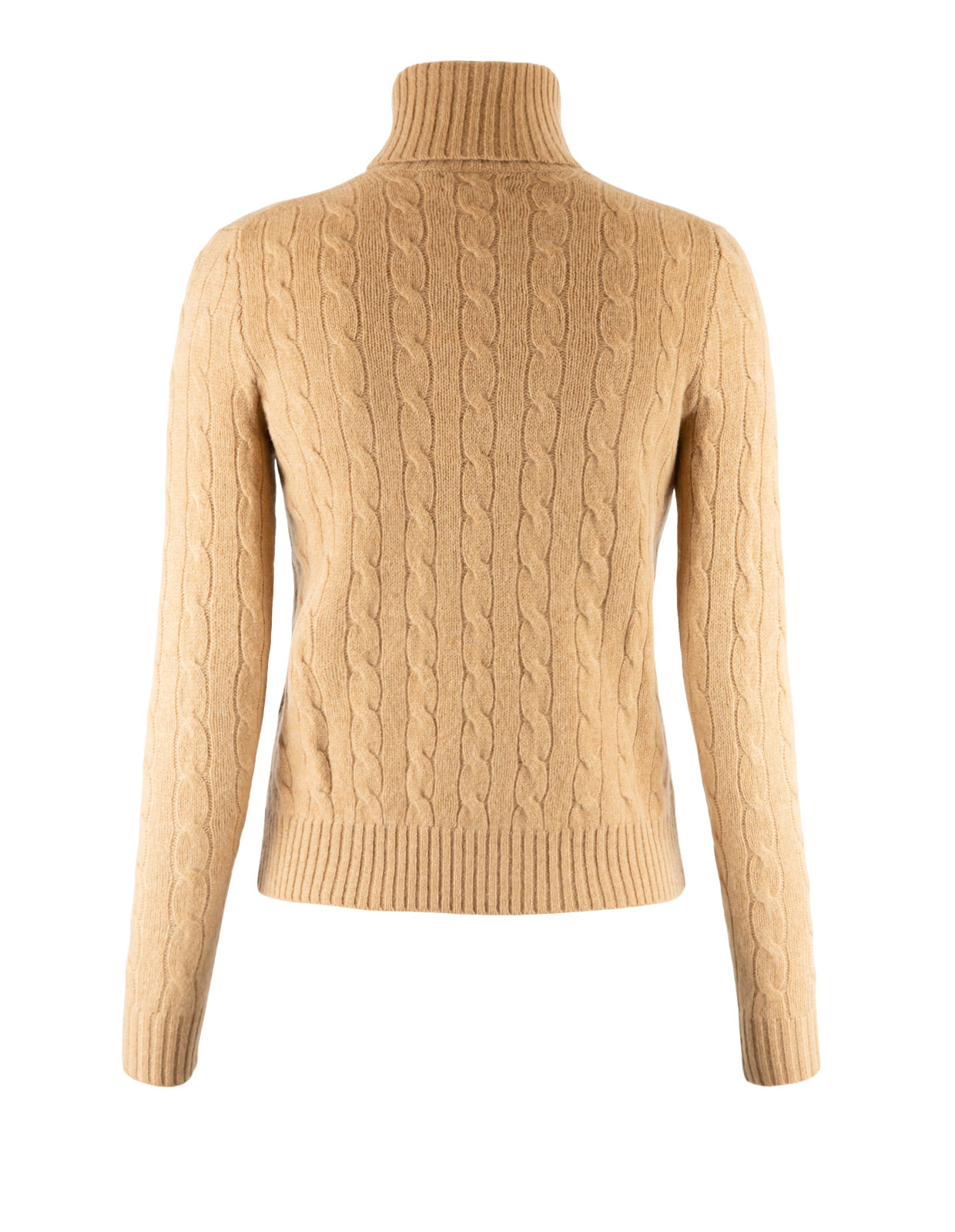 Polotröja Ull/Cashmere Brunbeige