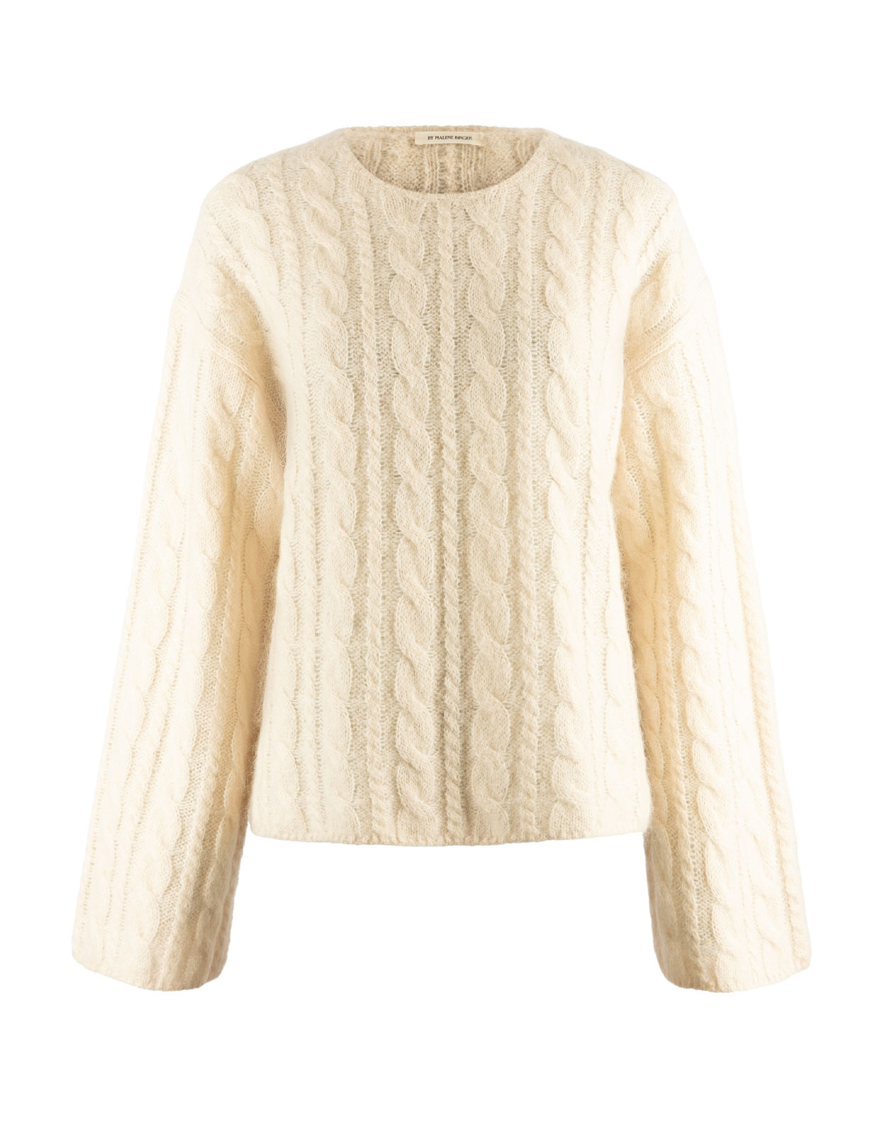 Cierra Tröja Ull/Mohair Ljusbeige