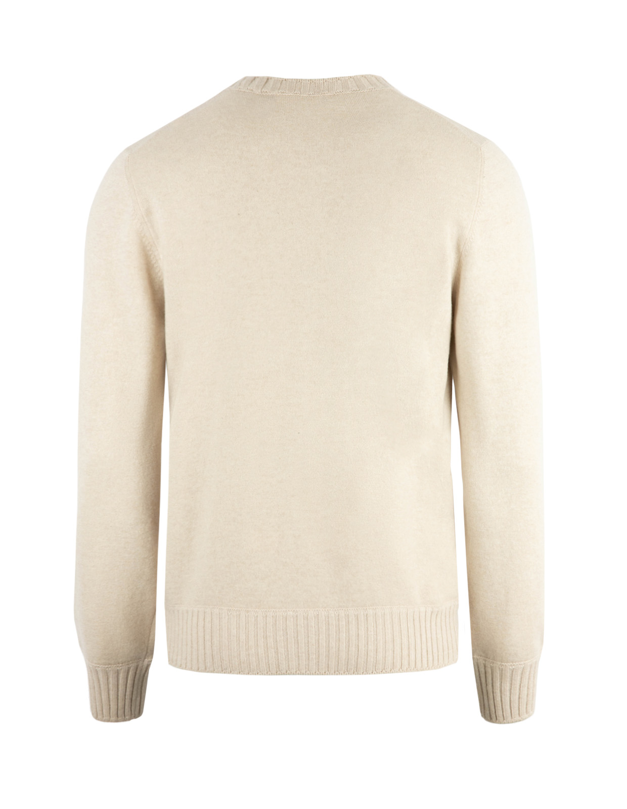 Rundhalsad Tröja Cashmere Benvit