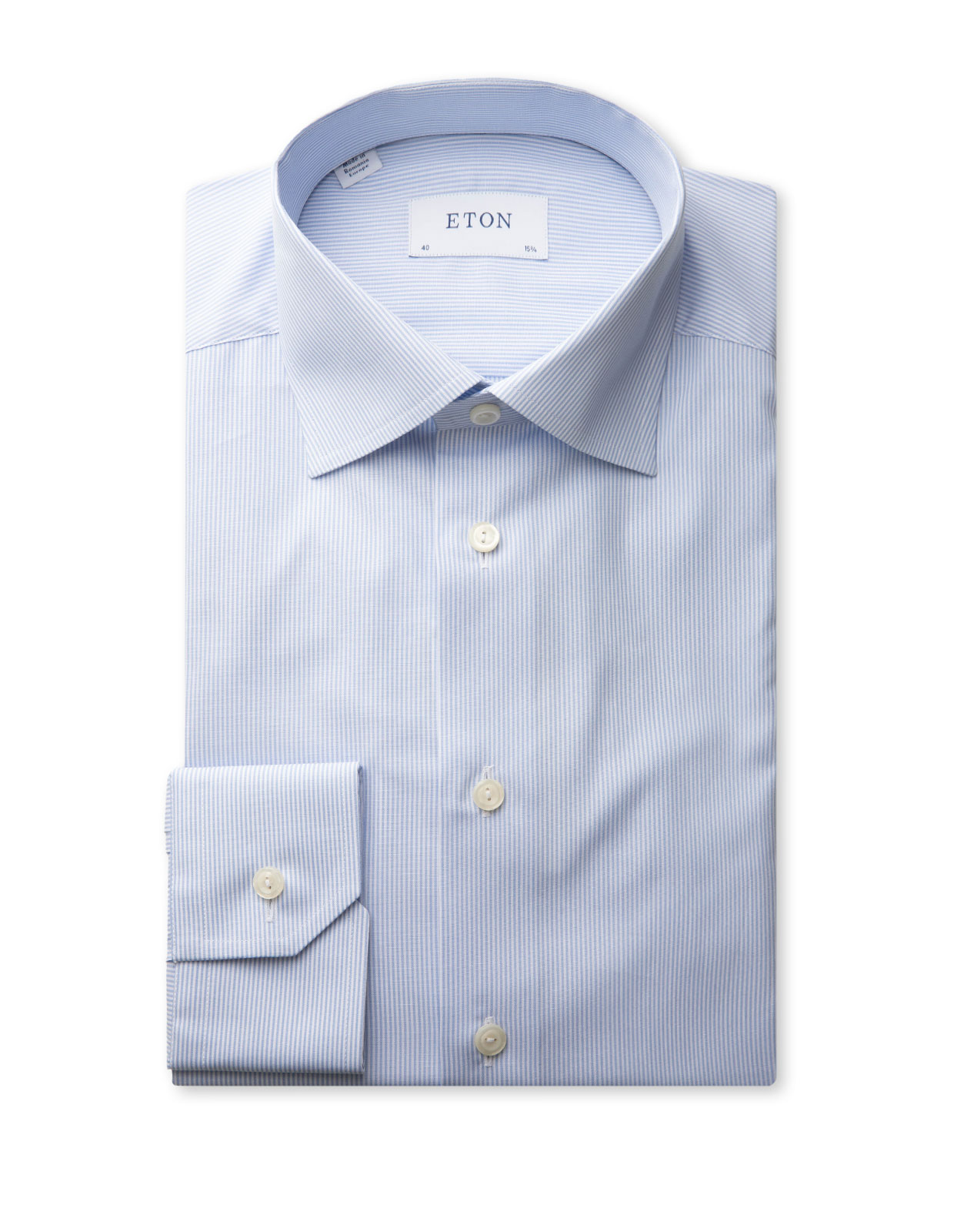 Slim Fit Skjorta Signature Poplin Ljusblå