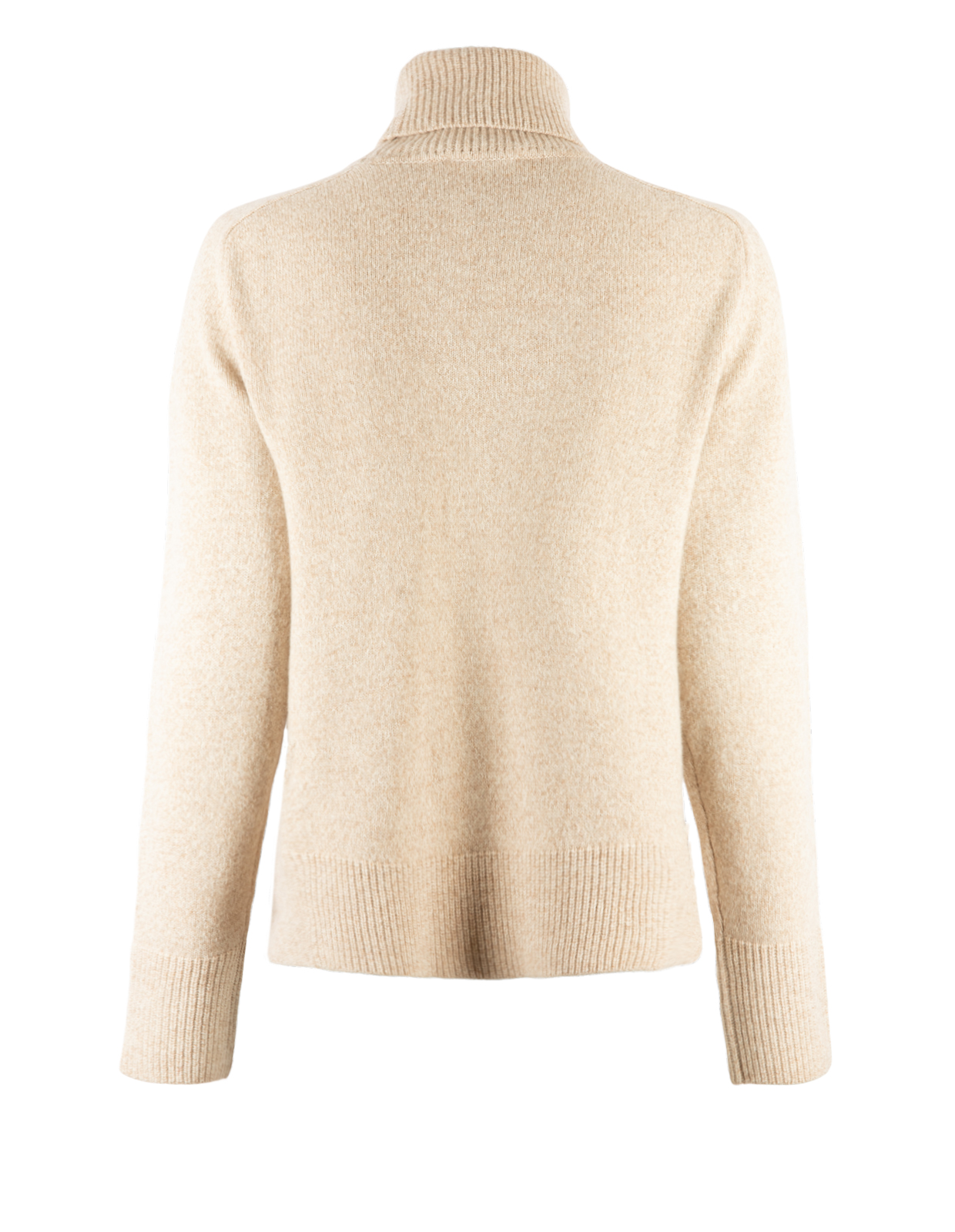 Polotröja Merinoull/Cashmere Beigemelange