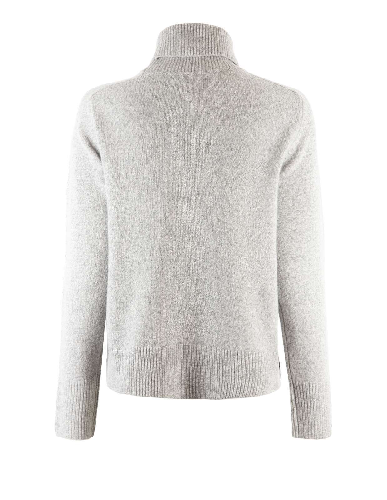 Polotröja Merinoull/Cashmere Gråmelange