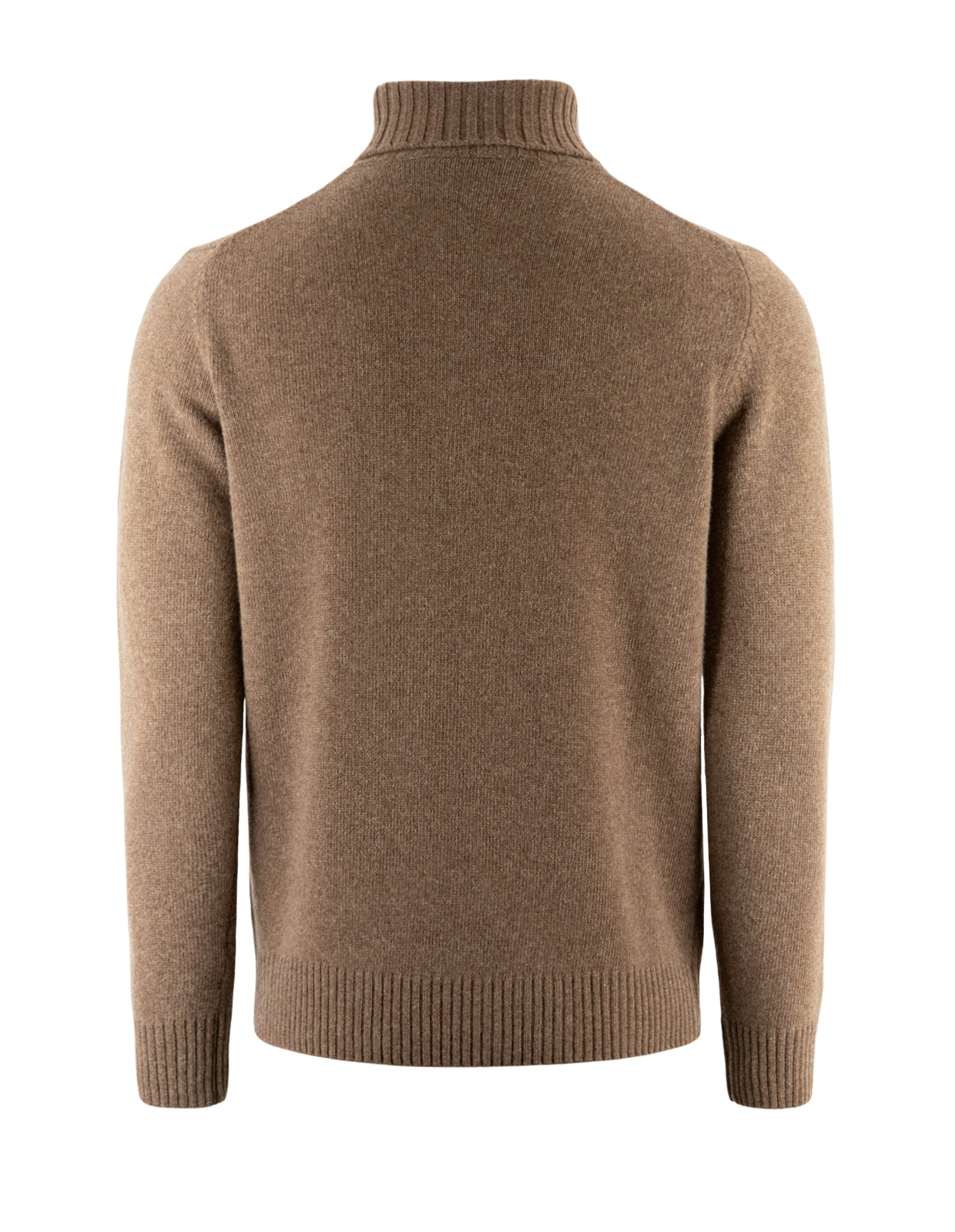 Polotröja Ull/Cashmere Mörkbrun