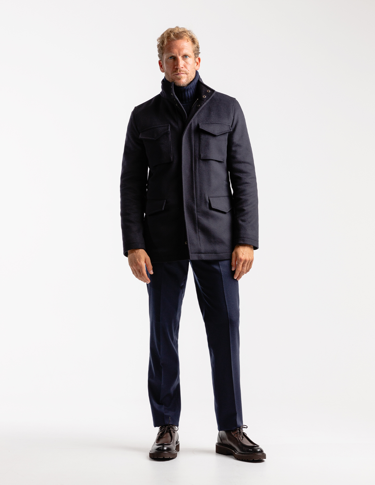 Field Jacket Ull/Cashmere Navy