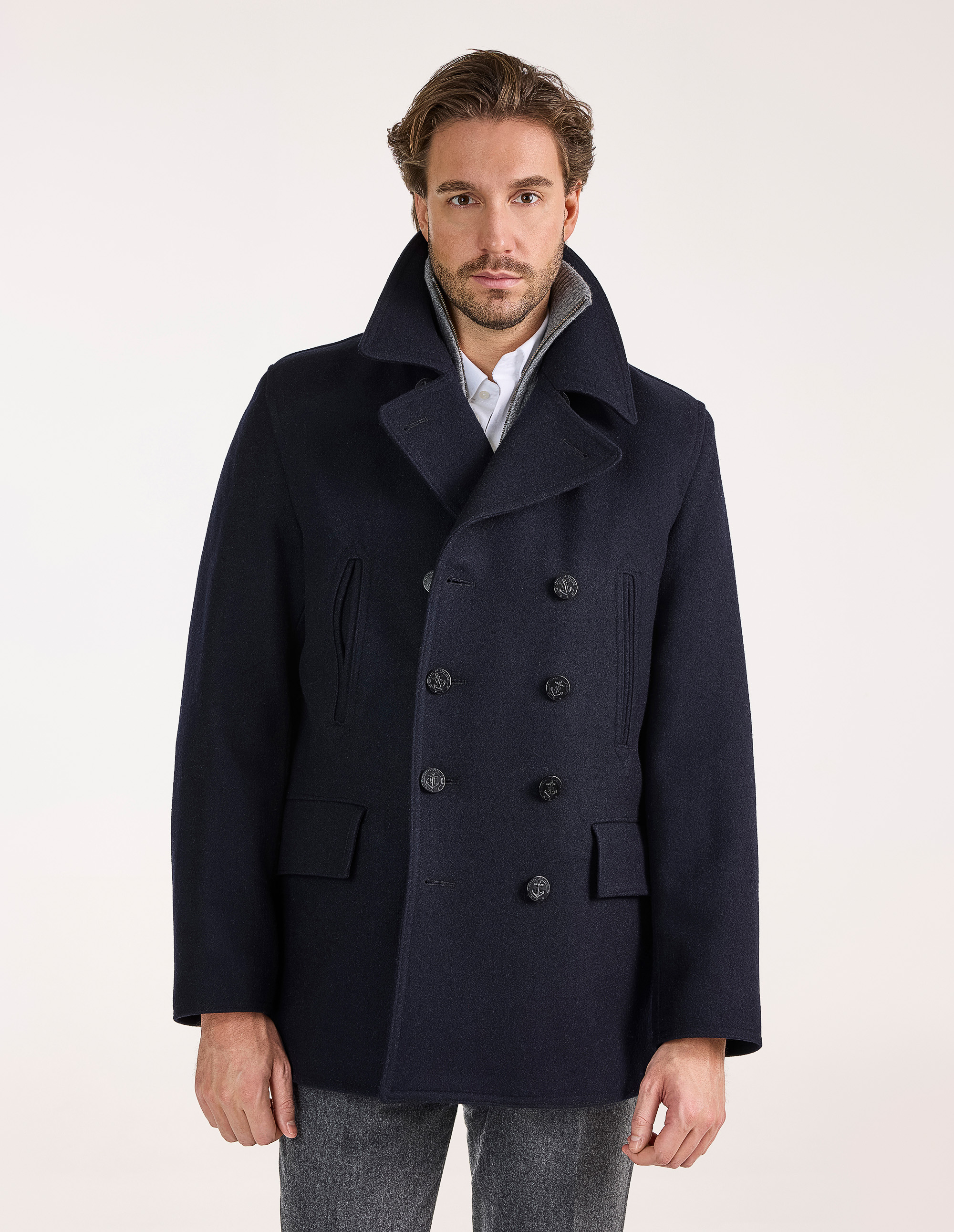 Churchill Peacoat Navy