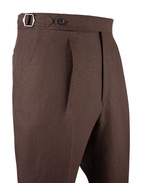 Sartorial Trouser Linne Brun