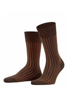 Shadow Cotton Sock Brown