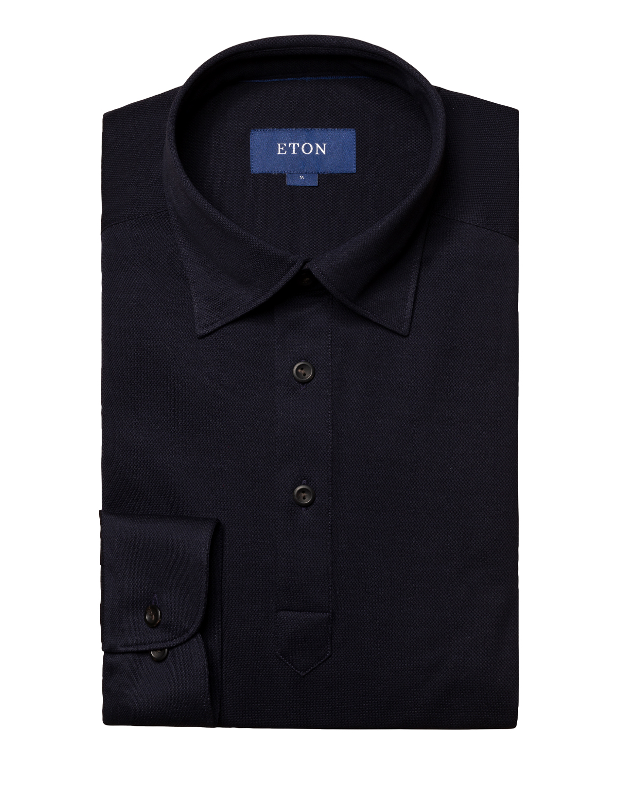 Piqué Popover Shirt Navy