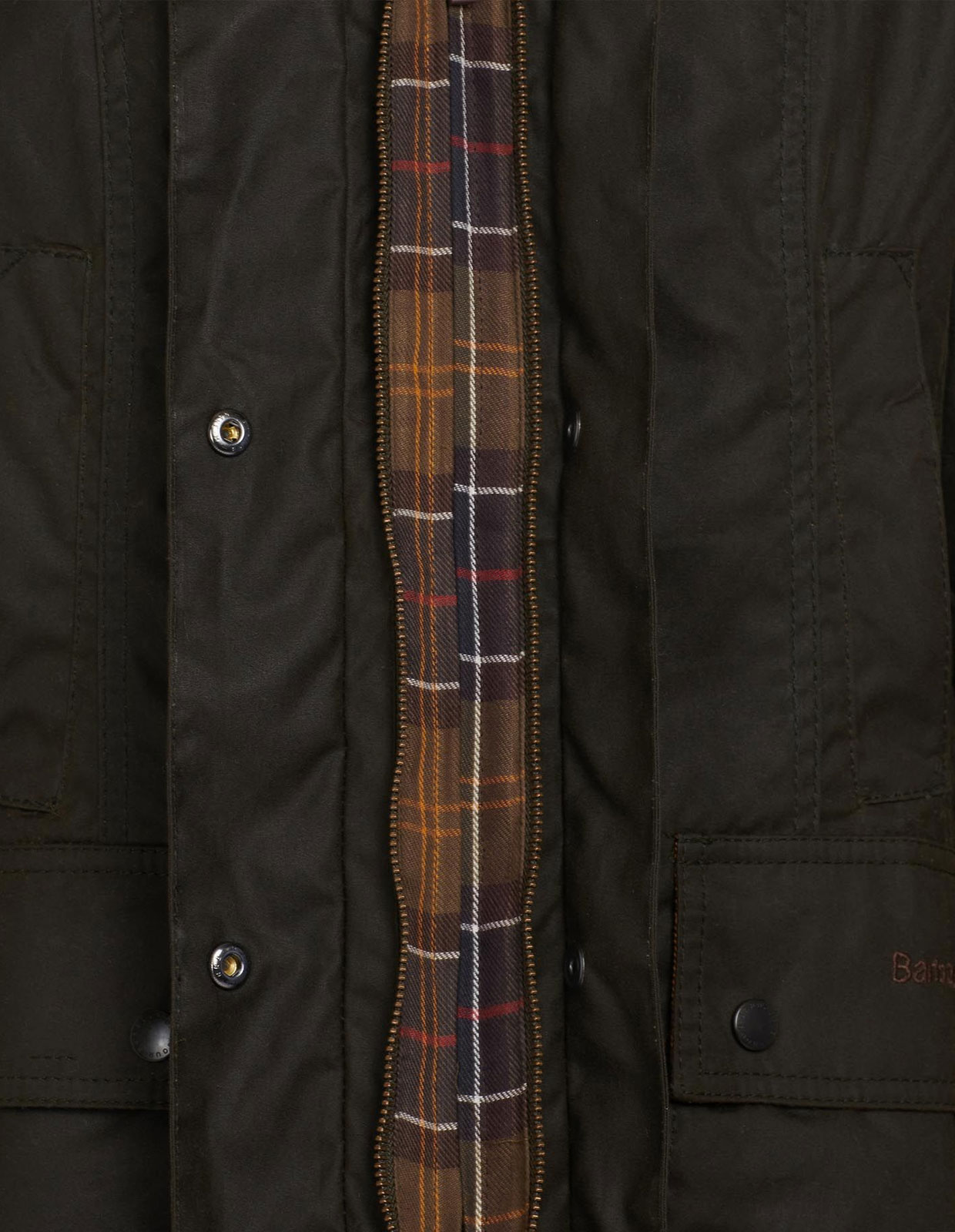 Classic Beadnell Waxed Jacket Olive Stl 10