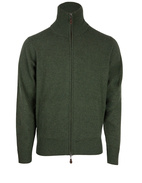 Ballater Cardigan Lammull Mossgrön Stl 58